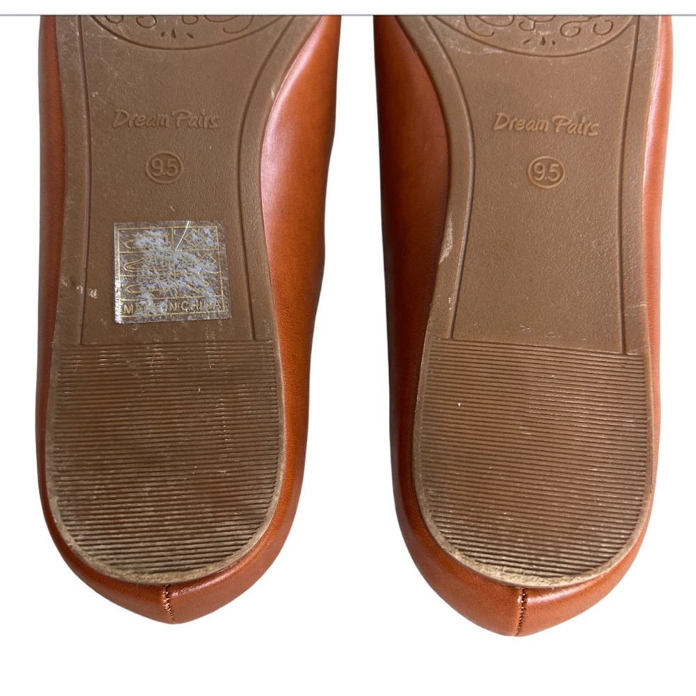 DREAM PAIRS‎ Sole-Classic Women’s Ballet Flats Cognac Pointed Toe - Picture 13 of 14